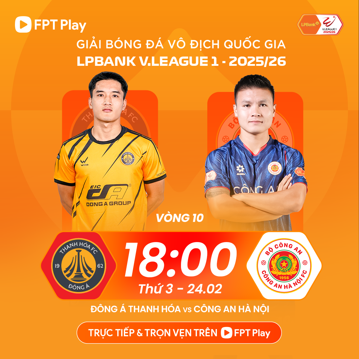 Trực tiếp bóng đá Thanh Hóa - Công an Hà Nội: Gây khó cho đội đầu bảng (V-League) - 1