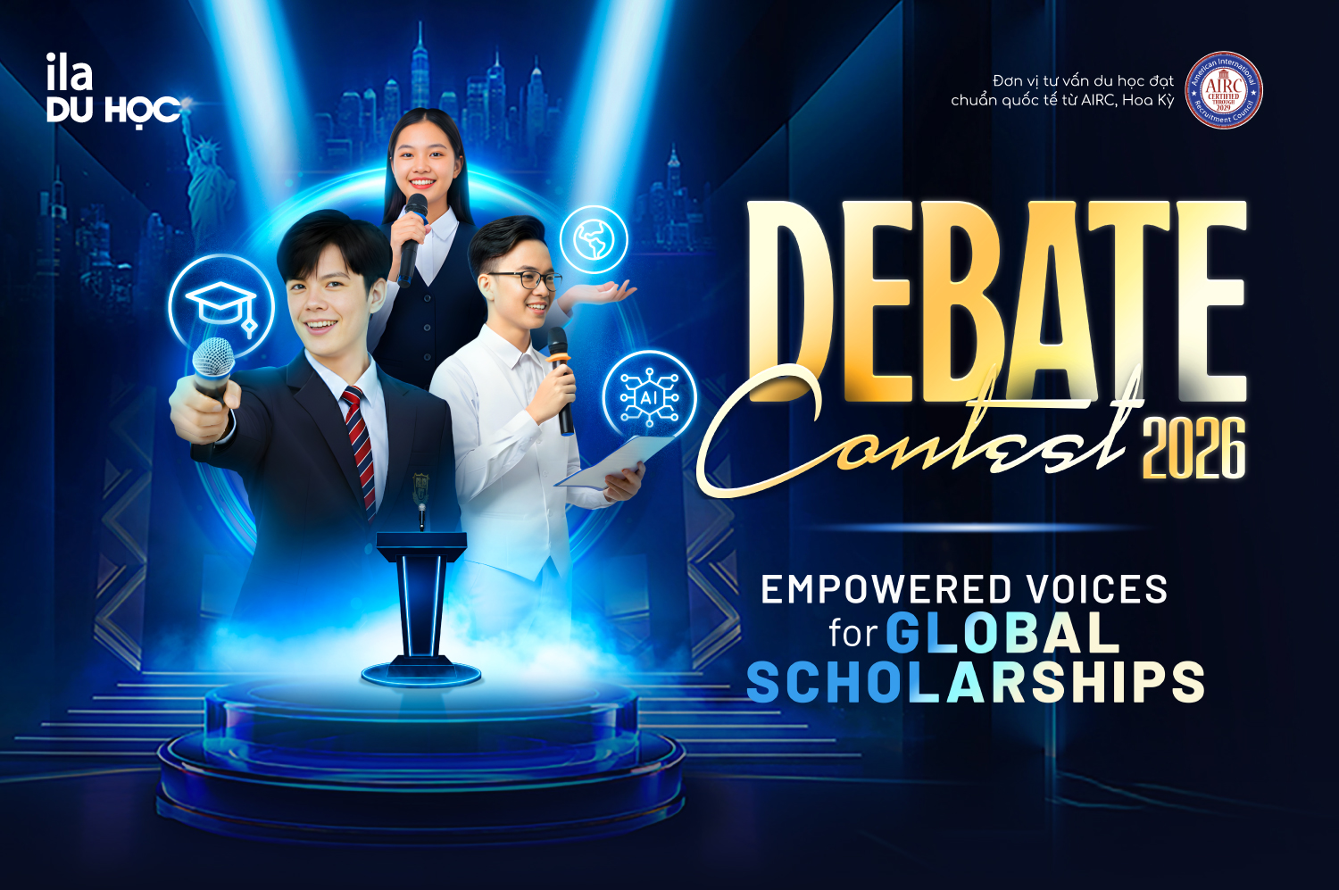 Cuộc thi Debate Contest do ILA Du học tổ chức