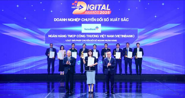 VietinBank vinh dự đạt giải thưởng Doanh nghiệp Chuyển đổi số xuất sắc 2025