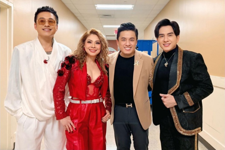 Ảnh sao 25/2: Phi Thanh Vân cùng bạn trai U60 và quý tử đi lễ chùa - 10