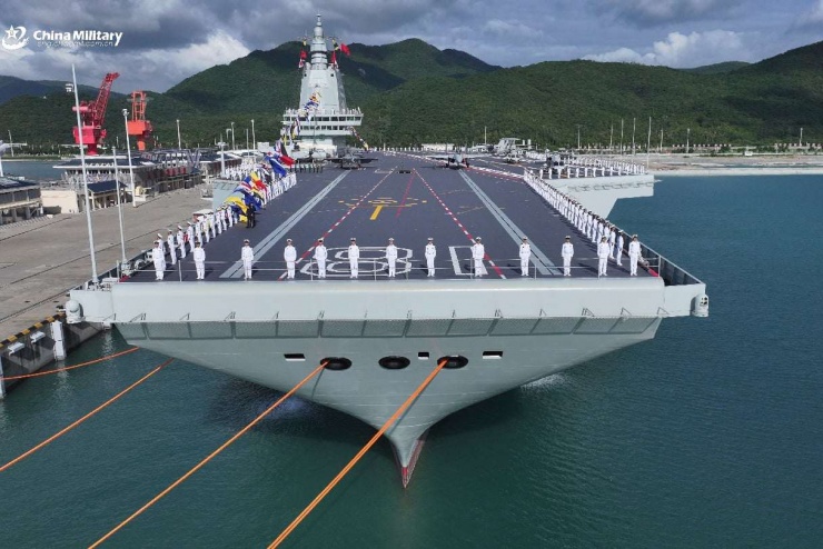 Tàu sân bay Phúc Kiến (Type 003). Ảnh Bộ Quốc phòng Trung Quốc