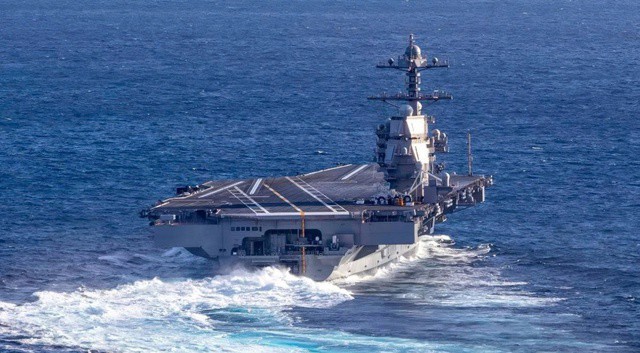 Tàu sân bay USS Gerald R. Ford của Hải quân Mỹ. (Nguồn: Hải quân Mỹ)