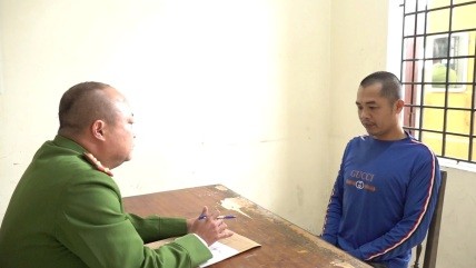 Đối tượng Bùi Quang Huy trộm 14 chỉ vàng cùng 10 triệu đồng của hàng xóm. Ảnh: Cơ quan Công an.