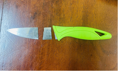 Con dao mà đối tượng H Bliêk Êban dùng tấn công anh N.C.T.