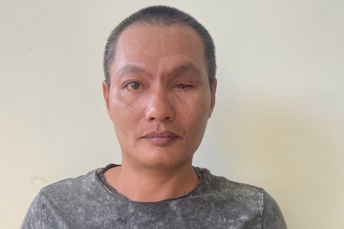 Đỗ Thanh Tùng tại cơ quan công an. Ảnh: Thành Huynh