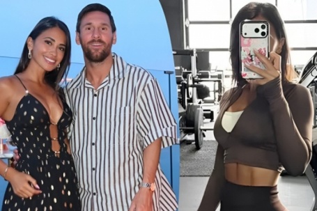 Bà xã Lionel Messi khoe vóc dáng ấn tượng