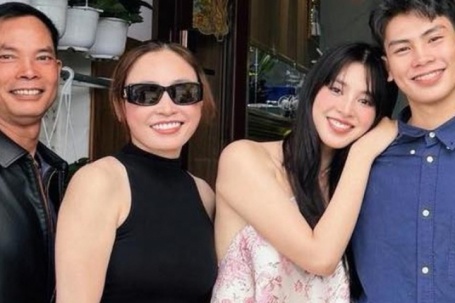 Trần Tiểu Vy gây chú ý sau kỳ nghỉ Tết dài bên bố mẹ