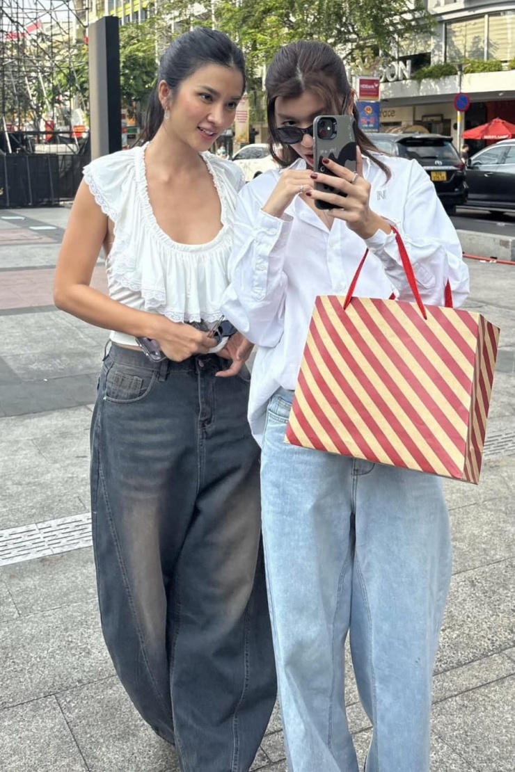 Thời trang được khen đẹp đôi của Kim Tuyến và bạn gái tin đồn - 7