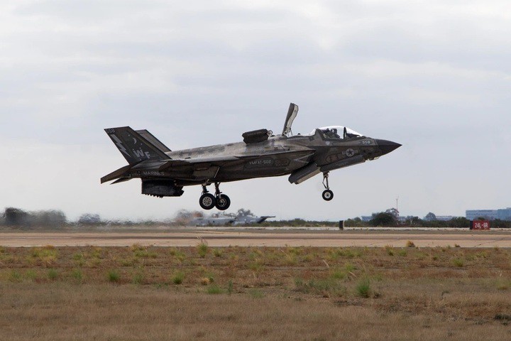 Ảnh minh hoạ: Một tiêm kích F-35B Lightning II của Thủy quân lục chiến Mỹ (Ảnh: Thủy quân lục chiến Mỹ/Binh nhất Johnson Truong)