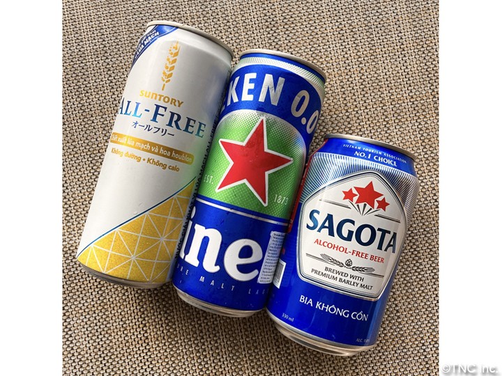 Tại Việt Nam, ngày càng có thêm nhiều thương hiệu sản xuất bia không cồn. (Ảnh: TNC)