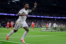 Real thắng Benfica, đi tiếp tại Cúp C1: Bản lĩnh ông lớn, Vinicius lại ghi dấu ấn