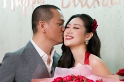 Khánh Vân khóc khi được chồng làm tiệc sinh nhật bất ngờ