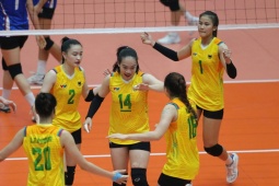 Dàn hoa khôi Long An đấu CLB Thái Lan tranh vé bóng chuyền châu Á, thắng set 3 nghẹt thở