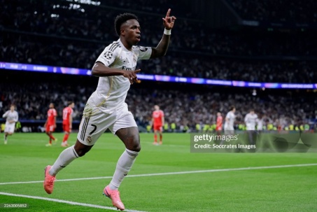 Real thắng Benfica, đi tiếp tại Cúp C1: Bản lĩnh ông lớn, Vinicius lại ghi dấu ấn