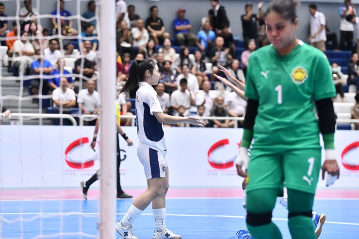 Đội tuyển futsal nữ Thái Lan hoàn toàn áp đảo Malaysia