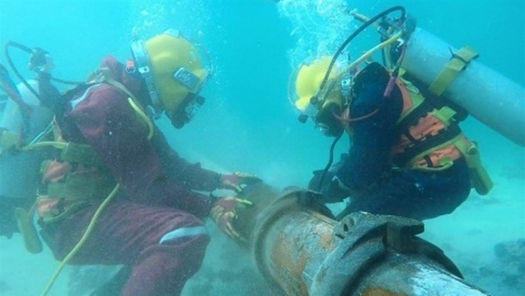 Cáp quang biển AAE1 đang gặp sự cố. Ảnh minh hoạ.