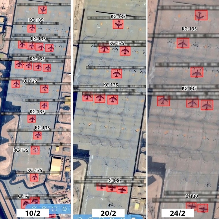 Phi đội F-22 bí mật của Mỹ lộ diện trên ảnh vệ tinh Trung Quốc - 4