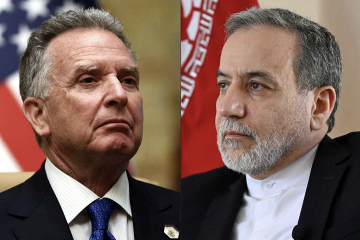 Đặc phái viên Mỹ Steve Witkoff và Ngoại trưởng Iran Abbas Araghchi. (Ảnh: Getty)
