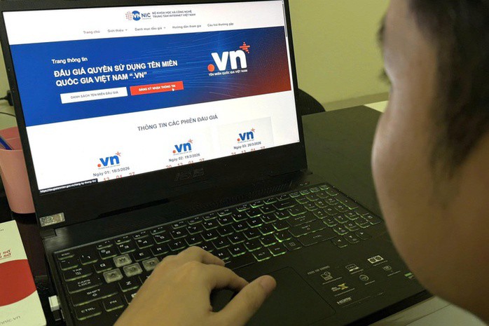 Lần đầu tiên đưa ra đấu giá 50 tên miền ".vn" với mức giá khởi điểm từ 10 triệu đồng