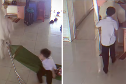 Khoảnh khắc em trai nhỏ ôm tiễn chị đi làm sau Tết gây sốt mạng xã hội