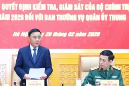 Công bố quyết định kiểm tra, giám sát đối với Ban Thường vụ Quân ủy Trung ương