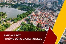 Bảng giá đất phường Đống Đa mới nhất 2026: Láng Hạ chạm 318,9 triệu đồng/m2