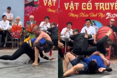 Hotgirl Anh Thơ đấu vật 30 giây kiếm 5 triệu, sốc về vụ VĐV qua đời ở hội làng