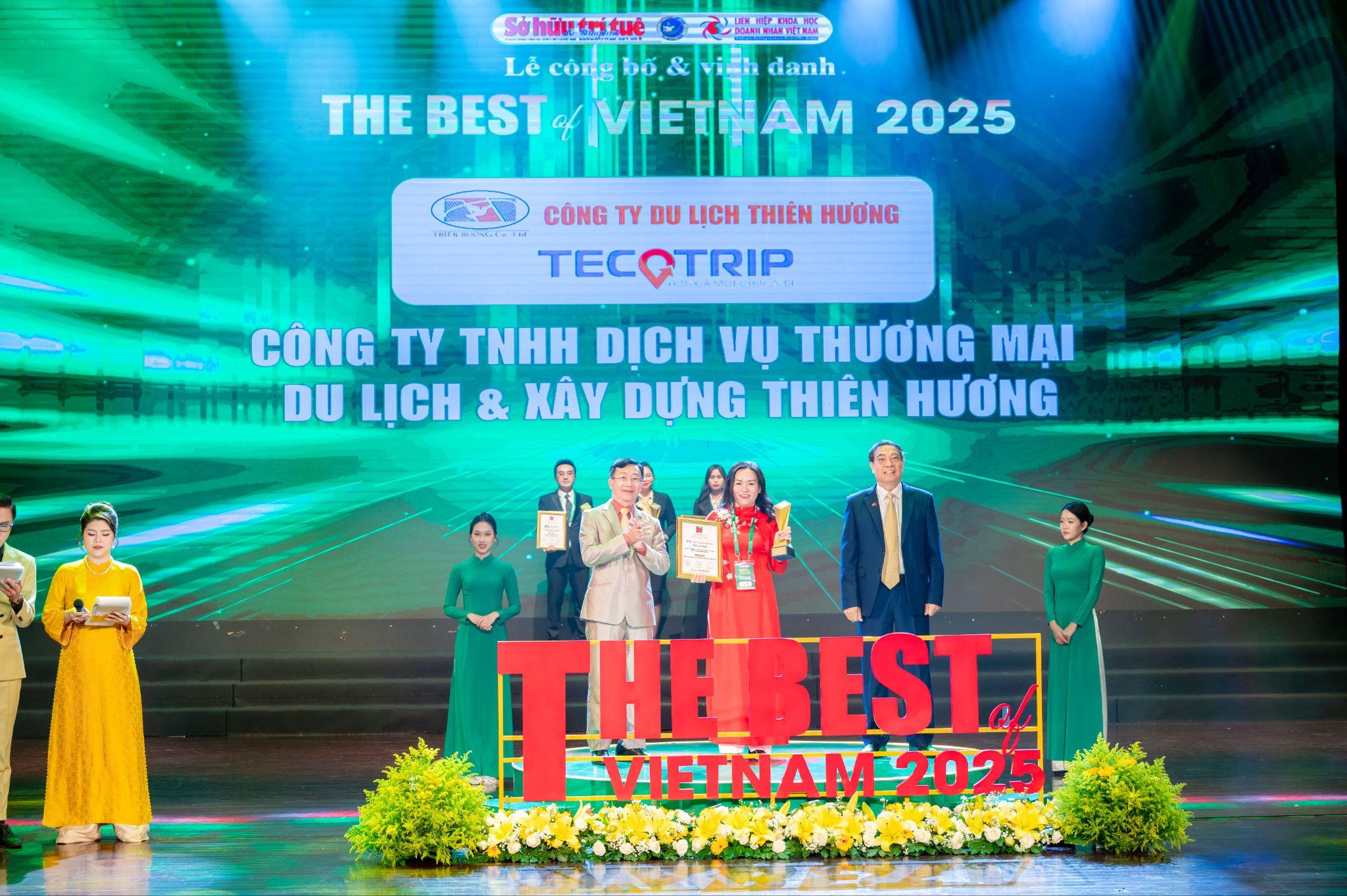 TECOTRIP vinh dự nhận danh hiệu Top 10 “The Best of Vietnam 2025”