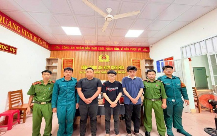 3 đối tượng bị lực lượng chức năng bắt giữ. Ảnh: CACC