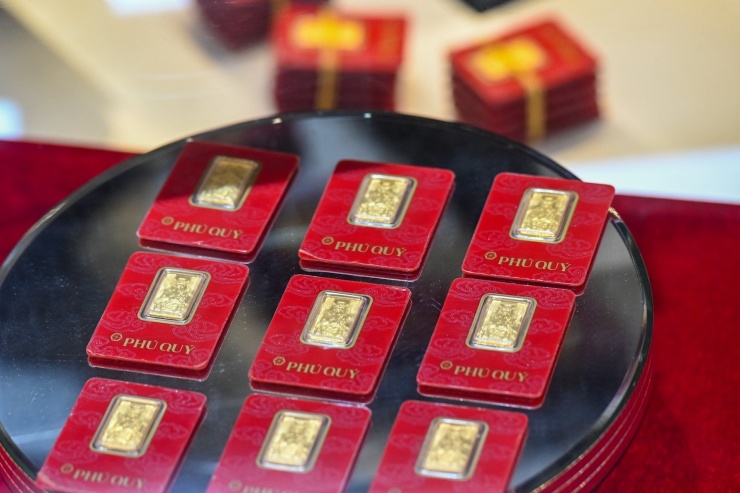 Giá vàng tăng mạnh. Ảnh: Thạch Thảo