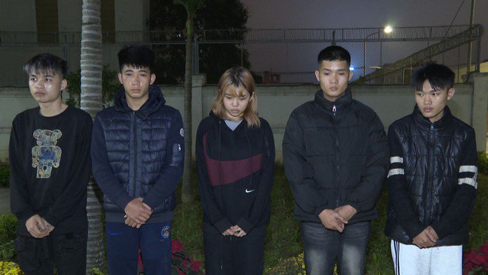 Nhóm thanh niên chặn đường đánh và đâm chết anh L.T.H. Ảnh: Công an Thanh Hóa