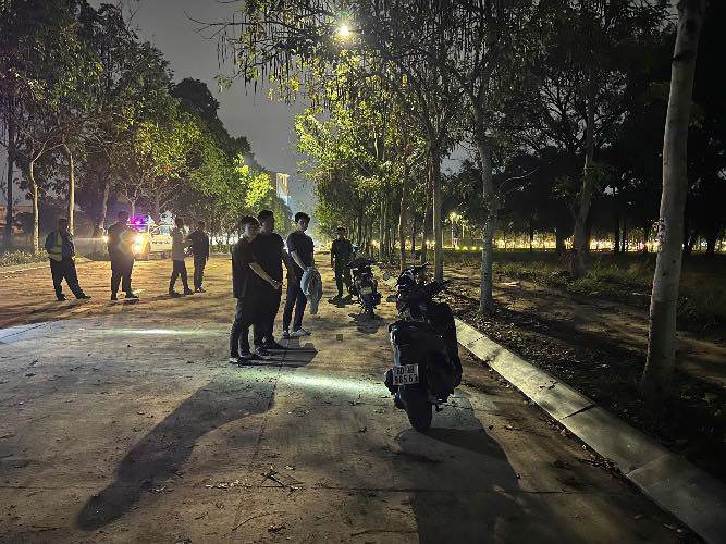 Các đối tượng thực nghiệm hiện trường. Ảnh: CACC