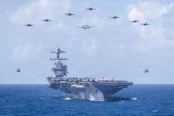 Tàu sân bay Mỹ đến Israel, cách Tehran 1.500 km