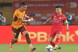 Video bóng đá Công an Hà Nội - HAGL: Đòn đau cuối hiệp 1 (V-League)