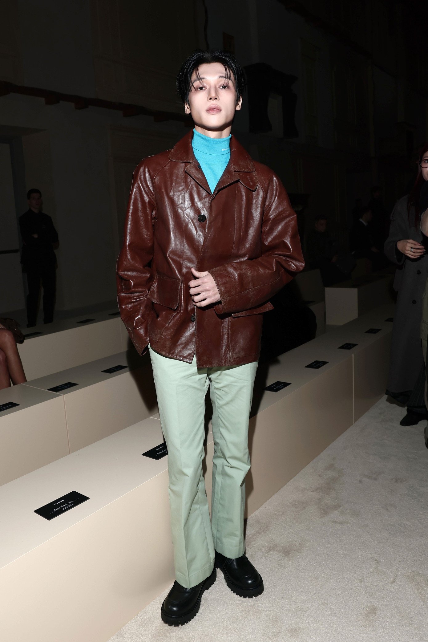 Wooyoung Ateez lần đầu dự show Prada, tạo dấu ấn trong bộ cánh phá cách cùng khí chất lịch lãm.