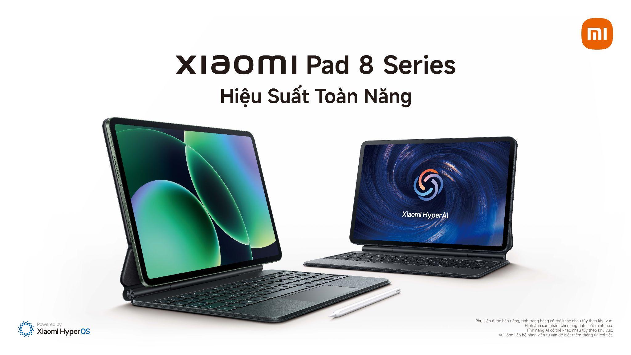 Xiaomi Pad 8 Series sử dụng hệ điều hành Xiaomi HyperOS 3 mới nhất với thiết kế trực quan, kết nối mượt giữa nhiều thiết bị cả trong hệ sinh thái Xiaomi và iOS, tích hợp AI thông minh toàn hệ thống