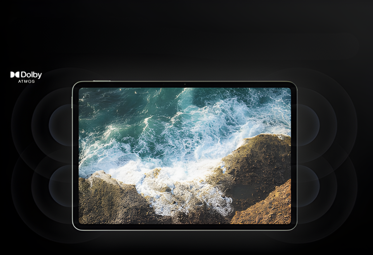 Xiaomi Pad 8 sở hữu hệ thống 4 loa Dolby Atmos tăng âm lượng lên đến 200% cho trải nghiệm âm thanh đắm chìm hơn