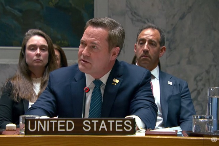 Đại sứ Mỹ trong cuộc họp tại LHQ. Nguồn: Liên Hợp Quốc