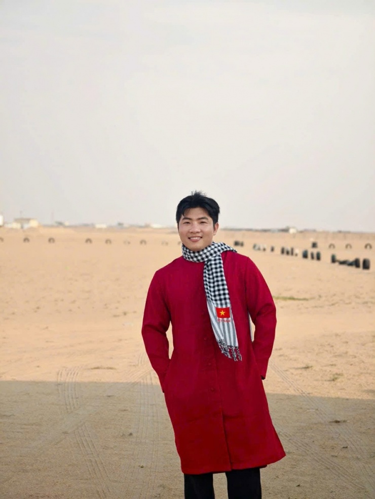 Bạn Đinh Hoàng Nghĩa - kiều bào Việt Nam tại Kuwait. Ảnh: NVCC.