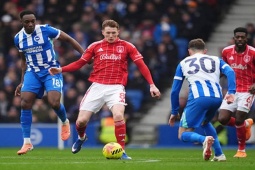 Video bóng đá Brighton - Nottingham Forest: 15 phút đầu gay cấn, phút bù giờ hồi hộp (Ngoại hạng Anh)