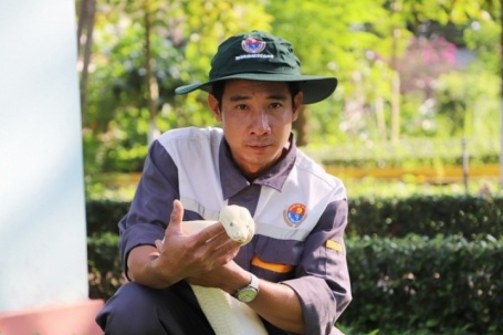 Những con trăn bạch tạng quý hiếm, đẹp lạ trong trại rắn lớn nhất miền Tây