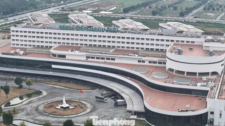 Dự án Bệnh viện Bạch Mai cơ sở 2. Ảnh: Trọng Tài.