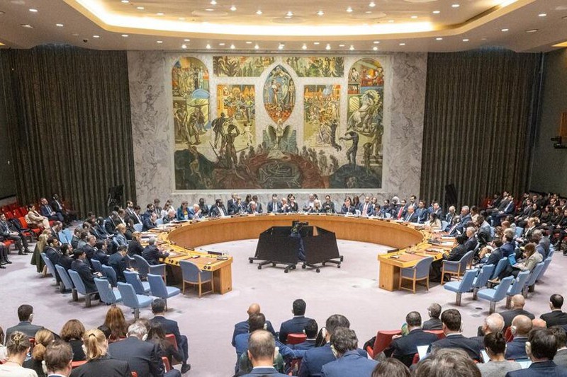 Hội đồng Bảo An LHQ họp khẩn. Ảnh: UN Photo