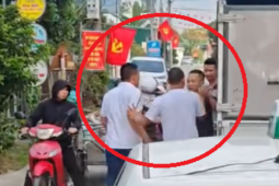 Nhường đường cho ô tô đi, tài xế xe tải bất ngờ bị 3 thanh niên lao vào đánh