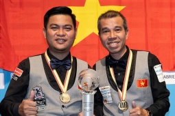 Bi-a VN thống trị nhiều đấu trường thế giới: Quyết Chiến, Hoàng Sao thi nhau nâng cúp