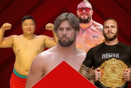 Kinh điển vật hội làng: Đô vật 100kg đấu tứ hùng với Zakhar & 2 sao thế giới