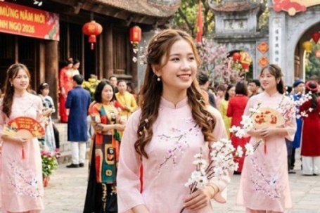 Kiểu tóc đẹp gọn gàng khi du Xuân 2026