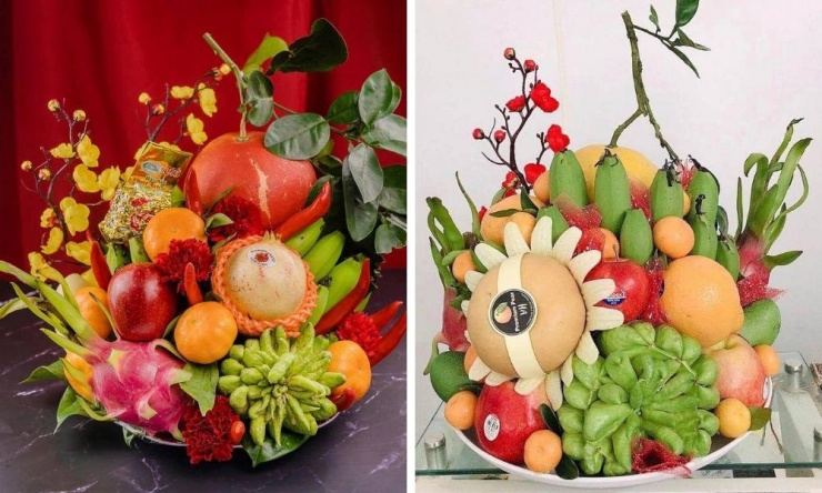 Không bày hoa quả có gai sắc nhọn