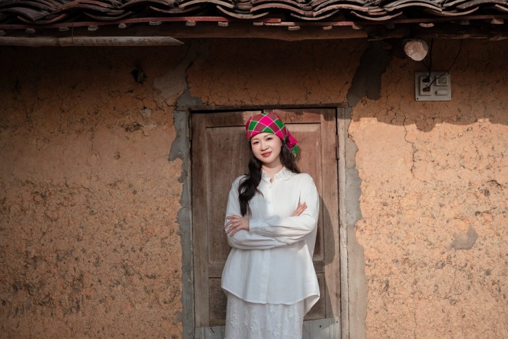 Những bức tường nhà tại làng cổ Bắc Hoa là điểm check-in được du khách ưa thích. Ảnh: Thu Trang