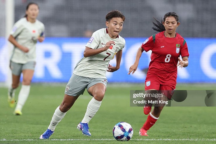 Video bóng đá ĐT nữ Trung Quốc - Bangladesh: Bùng nổ cuối hiệp một (Asian Cup)